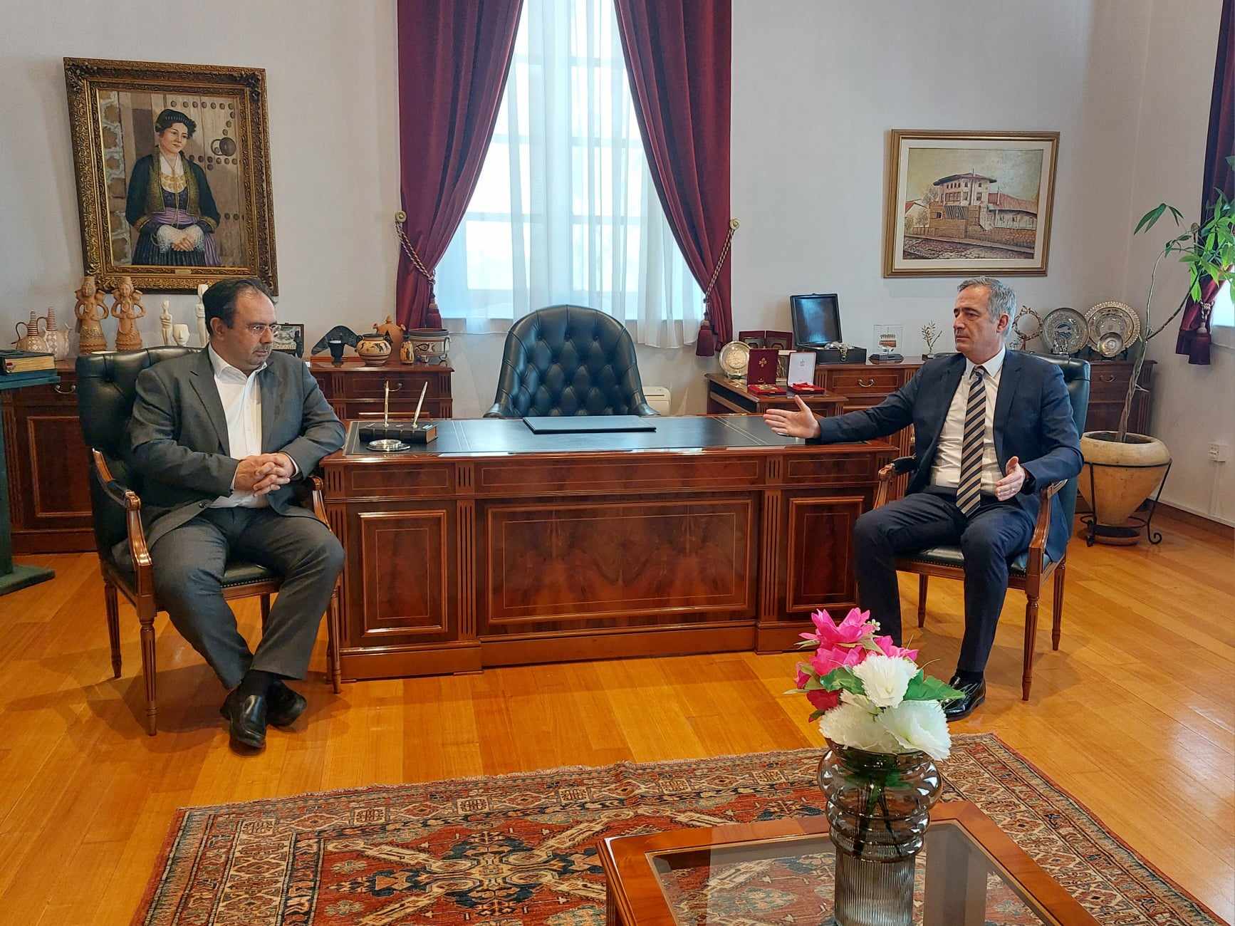 Υφυπουργός Εσωτερικών Κωνσταντινίδης στον Δήμαρχο