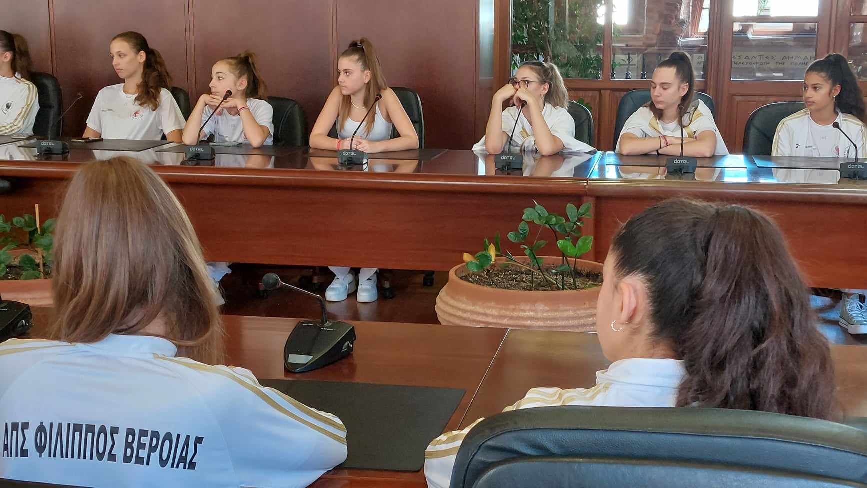 Οι αθλήτριες του Φιλίππου στον Δήμαρχο Βέροιας 2