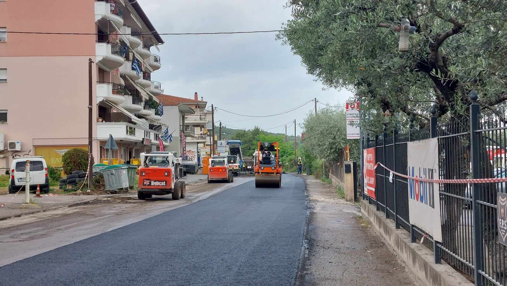 Ασφαλτόστρωση Παυσανίου