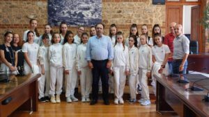 Οι αθλήτριες του Φιλίππου στον Δήμαρχο Βέροιας