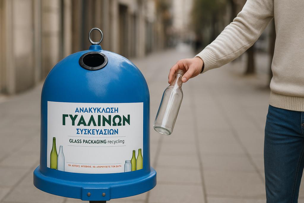 Δελτίο τύπου – Διαχείριση γυάλινων συσκευασιών (μπλε κώδωνας)