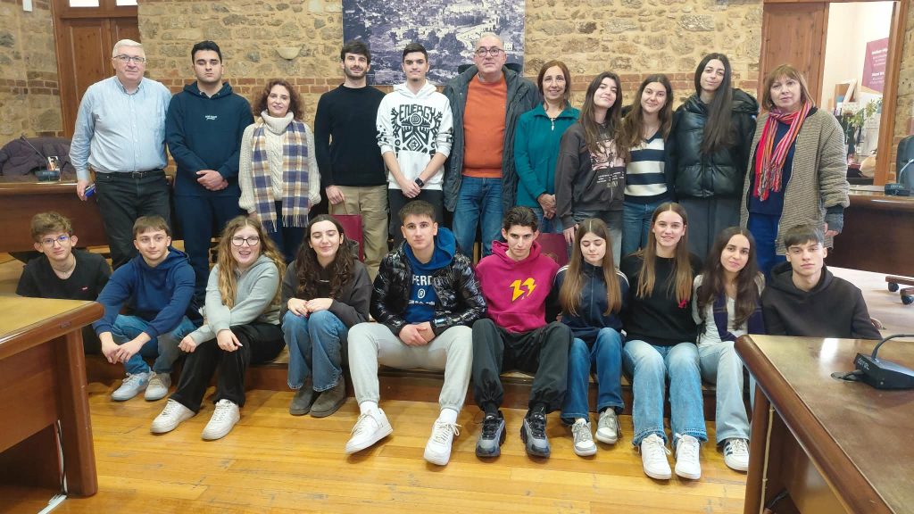 Ιταλοί μαθητές του Προγράμματος ERASMUS + στο Δημαρχείο Βέροιας