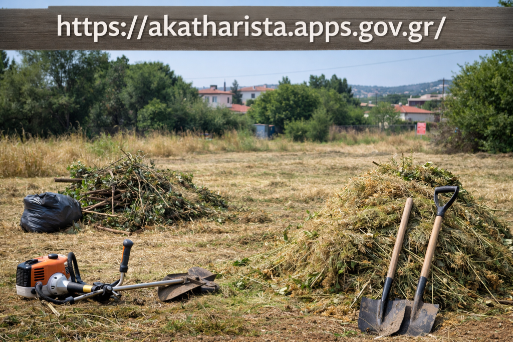 Δελτίου Τύπου – Υποχρεωτικός Καθαρισμός Οικοπέδων και Δήλωση στο Εθνικό Μητρώο Τήρησης Μέτρων Προληπτικής Πυροπροστασίας